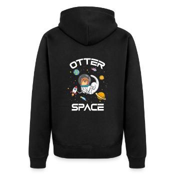Loutre de mer - Veste à capuche bio Premium Unisexe - noir - Dos - Nico (187cm)