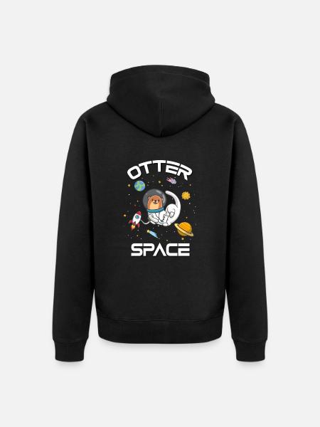 Seeotter - Unisex Premium Bio Zip Hoodie - Schwarz