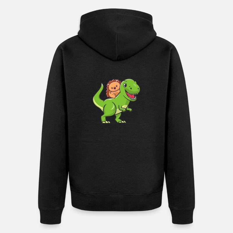 Igel - Unisex Premium Bio Zip Hoodie - Schwarz