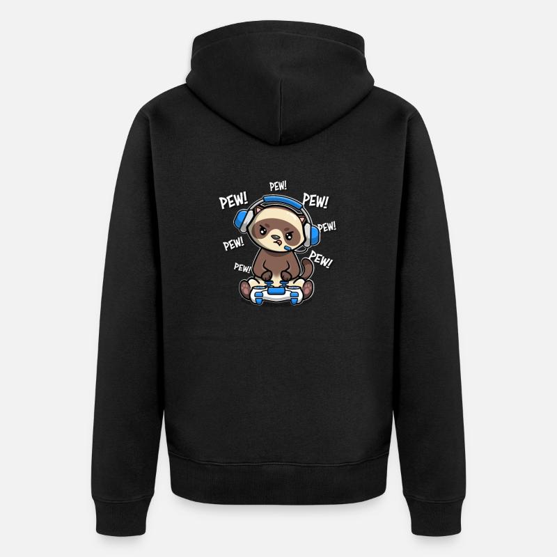 Furet - Veste à capuche bio Premium Unisexe - noir