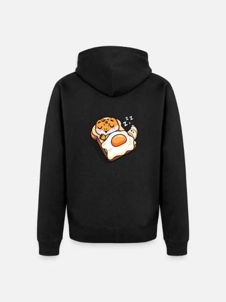 Leopard Gecko - Unisex Premium Organic Zip Hoodie - black