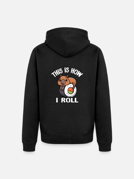 Capybara - Veste à capuche bio Premium Unisexe - noir