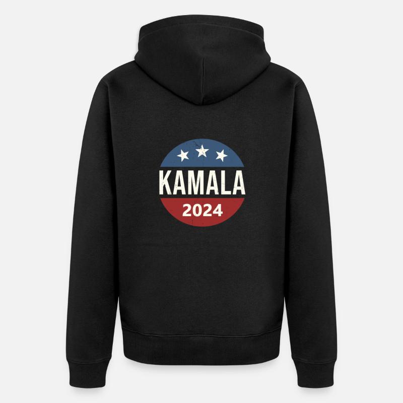 Kamala 2024 - Veste à capuche bio Premium Unisexe - noir