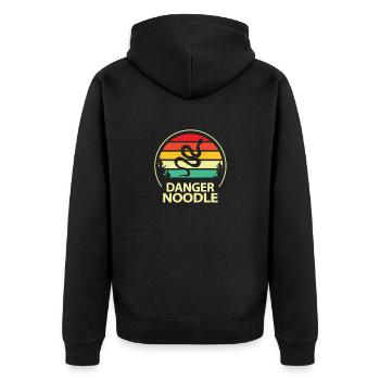 Nouilles Danger - Veste à capuche bio Premium Unisexe - noir - Dos - Nico (187cm)