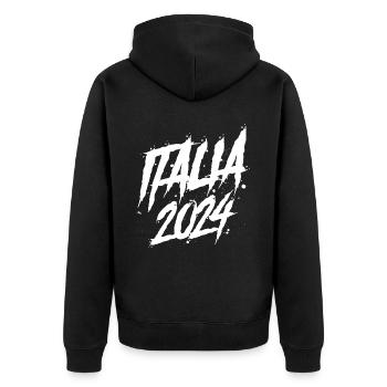Italia 2024 Holiday Team - Unisex Premium Organic Zip Hoodie - black - Back - Nico (187cm)