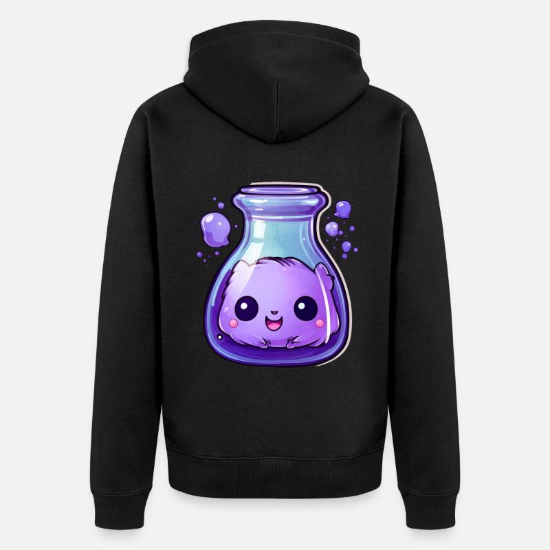 Potion Kawaii mignonne - Veste à capuche bio Premium Unisexe - noir