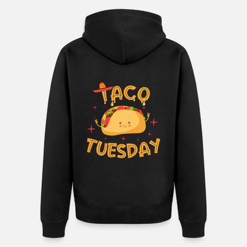taco tuesday - Veste à capuche bio Premium Unisexe - noir