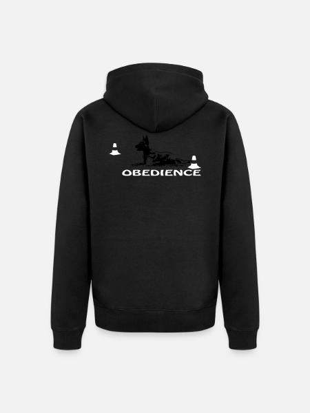 Obedience Malinois in box - Unisex Premium Organic Zip Hoodie - 