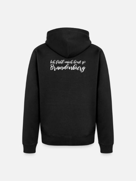 Brandenburg Lustiger Spruch - Unisex Premium Bio Zip Hoodie - Schwarz