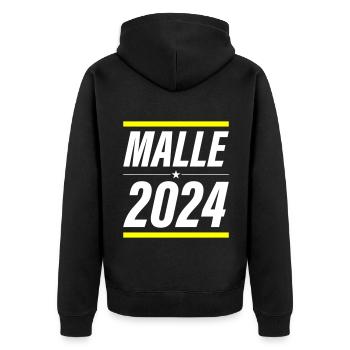 Malle 2024 - Veste à capuche bio Premium Unisexe - noir - Dos - Nico (187cm)