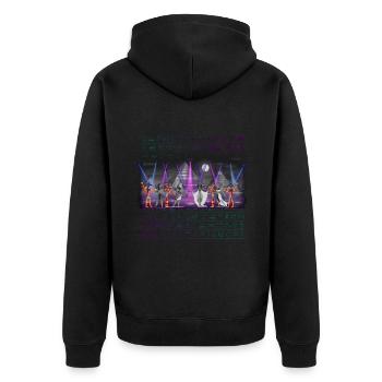 EDM Ancient Egypt Funny Modernized Partying Egypti - Unisex Premium Organic Zip Hoodie - black - Back - Nico (187cm)