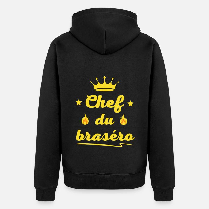 Chef Du Brasero - Veste à capuche bio Premium Unisexe - noir