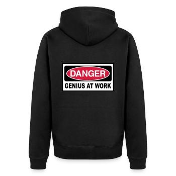 Genie - Veste à capuche bio Premium Unisexe - noir - Dos - Nico (187cm)