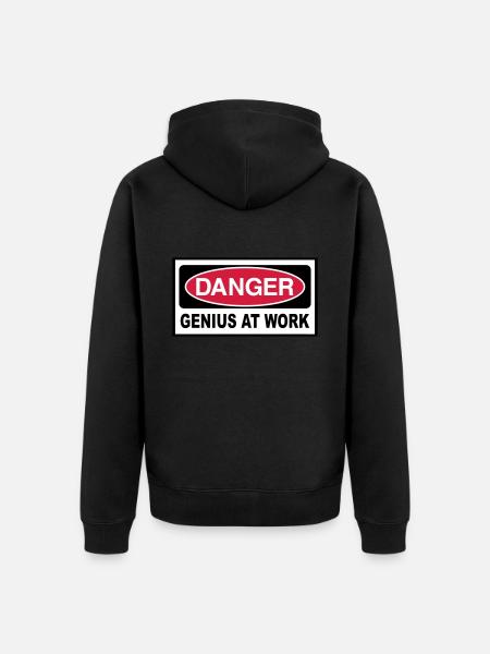 Genie - Unisex Premium Bio Zip Hoodie - Schwarz