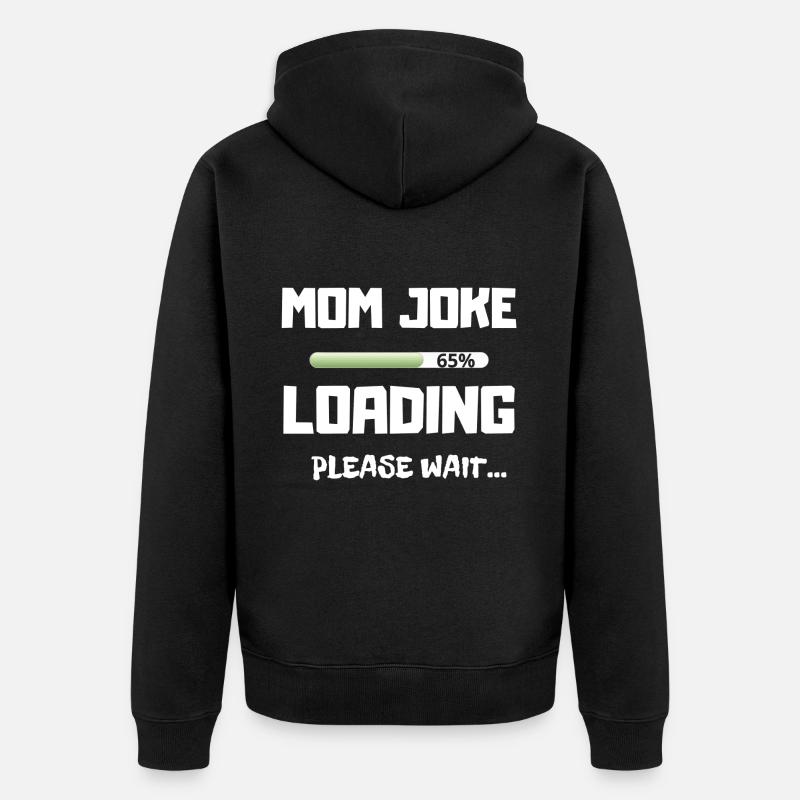 MUTTER WITZ LADEN - Unisex Premium Bio Zip Hoodie - Schwarz