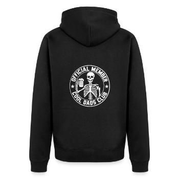 Cool Dads Club - Membre officiel - Veste à capuche bio Premium Unisexe - noir - Dos - Nico (187cm)