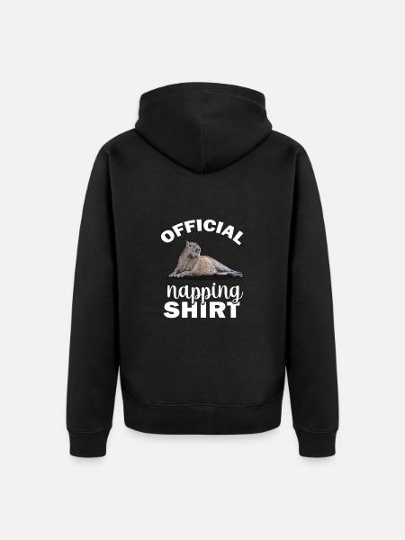 Capybara - Unisex Premium Organic Zip Hoodie - black