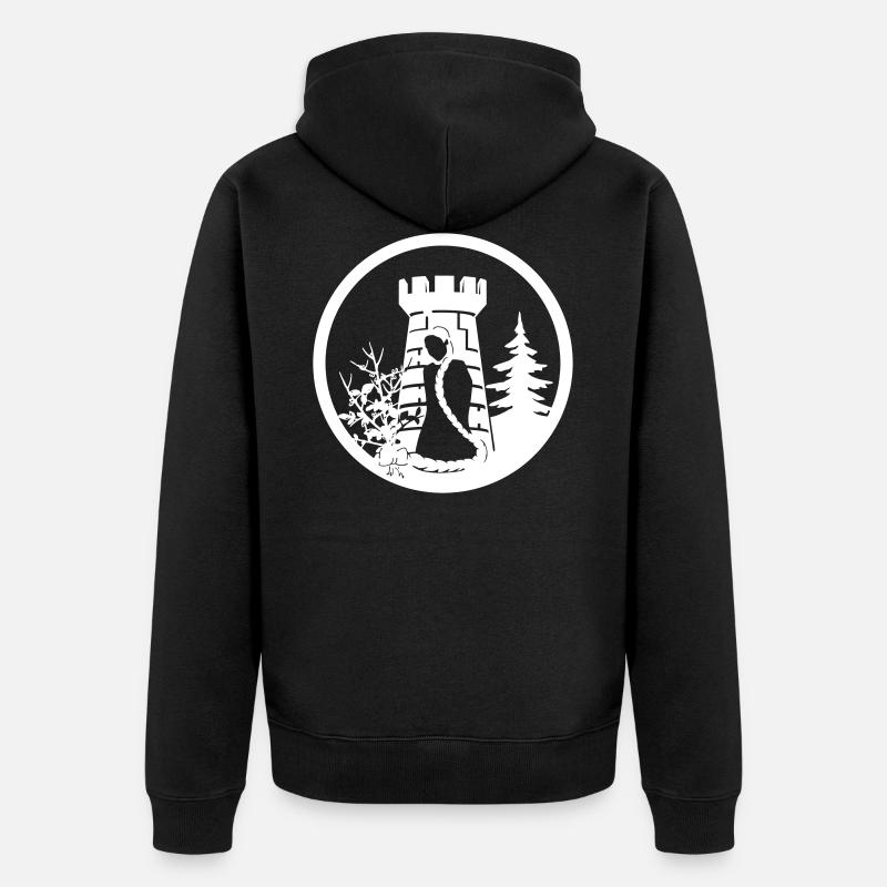 Raiponce - Veste à capuche bio Premium Unisexe - noir