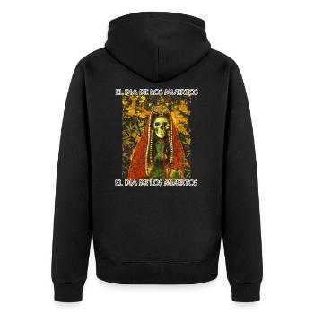 Conception de squelette d'El Dia De Los Muertos - Veste à capuche bio Premium Unisexe - noir - Dos - Nico (187cm)