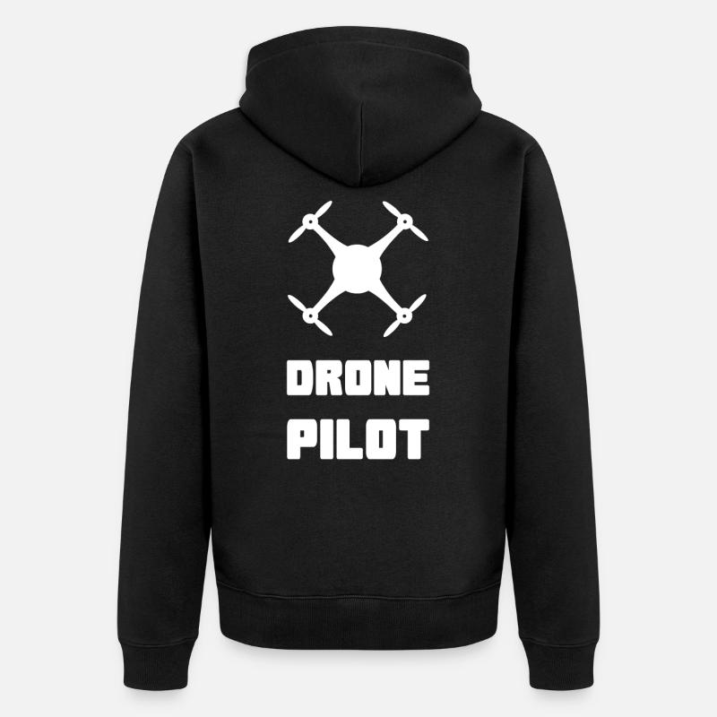 Drone - Veste à capuche bio Premium Unisexe - noir