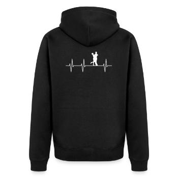 Cours de danse danse en couple - Veste à capuche bio Premium Unisexe - noir - Dos - Nico (187cm)