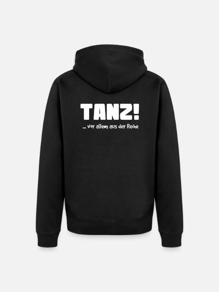 Dance saying funny dancing - Unisex Premium Organic Zip Hoodie - black