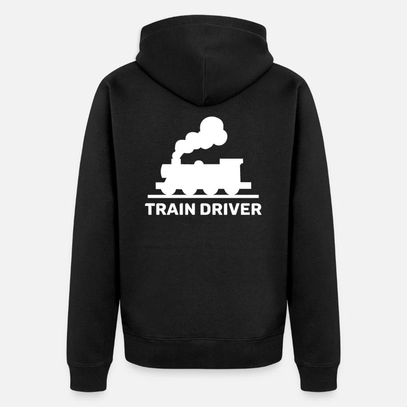 motorman - Veste à capuche bio Premium Unisexe - noir