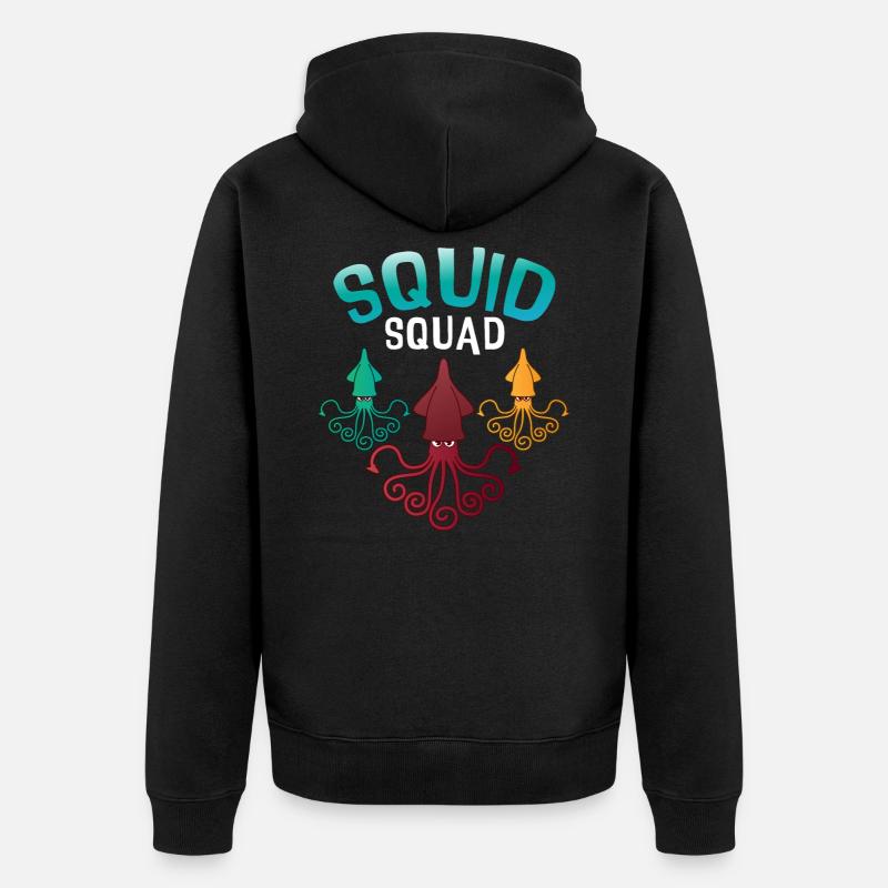 Squid Squad - Veste à capuche bio Premium Unisexe - noir