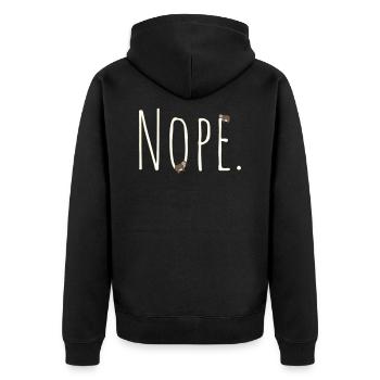 Nope Sloth - Veste à capuche bio Premium Unisexe - noir - Dos - Nico (187cm)