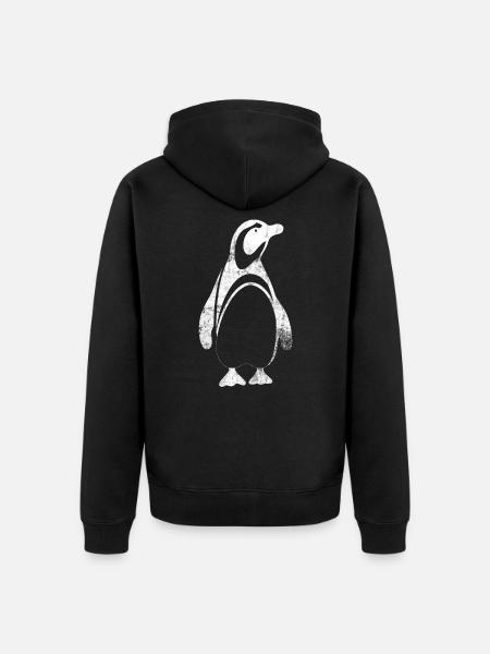 manchot - Veste à capuche bio Premium Unisexe - noir