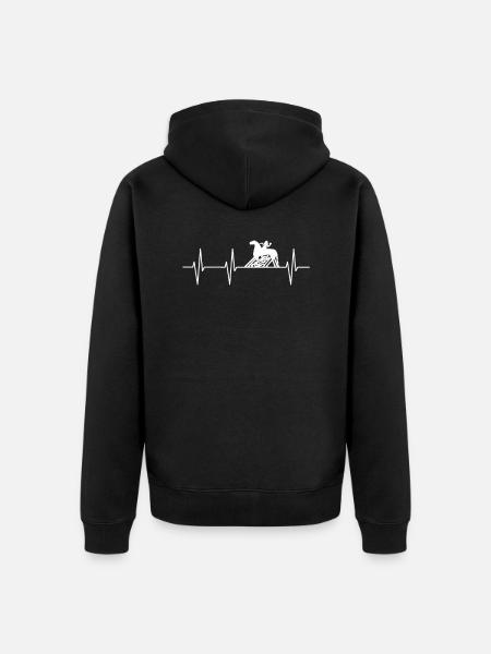 Wikinger - Unisex Premium Bio Zip Hoodie - Schwarz