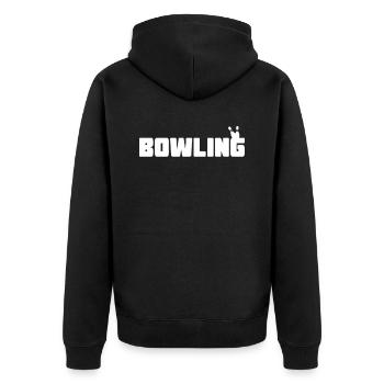 bowling - Veste à capuche bio Premium Unisexe - noir - Dos - Nico (187cm)