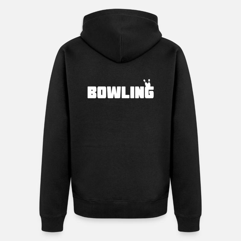 bowling - Veste à capuche bio Premium Unisexe - noir