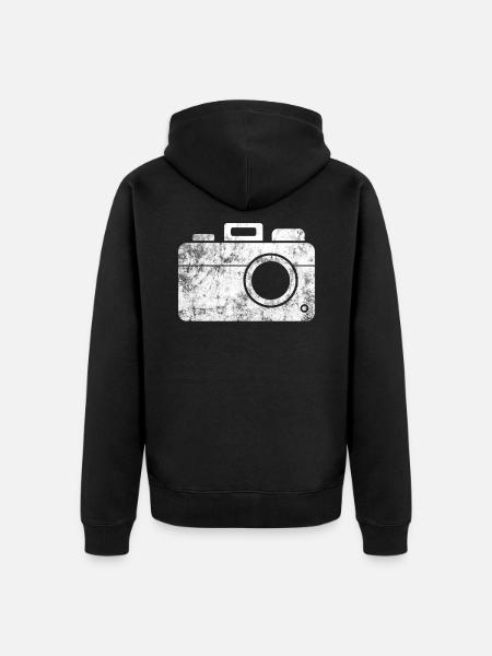 Fotografie - Unisex Premium Bio Zip Hoodie - Schwarz