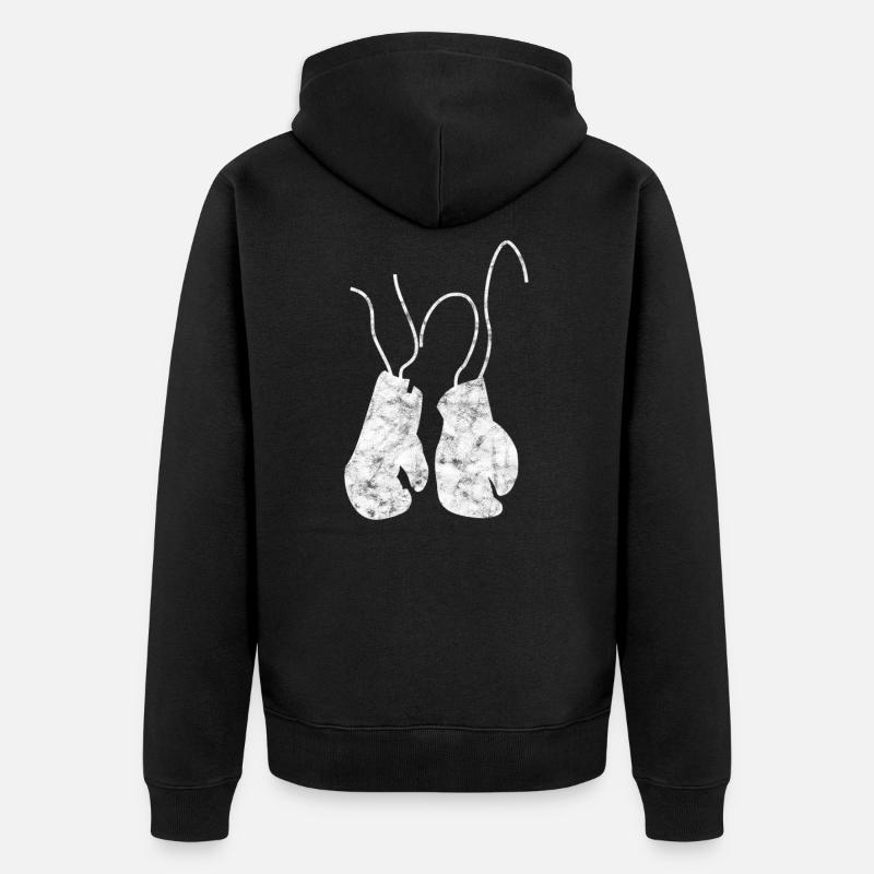boxe - Veste à capuche bio Premium Unisexe - noir