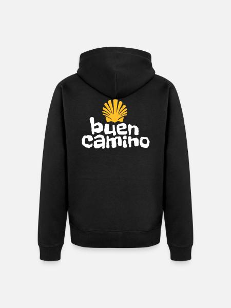 Buen Camino | Camino de Santiago | Santiago - Unisex Premium Organic Zip Hoodie - black