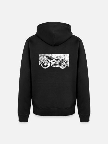Biker - Veste à capuche bio Premium Unisexe - noir