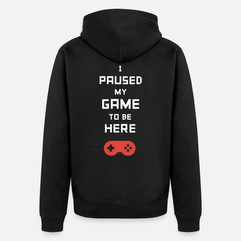 Gaming - Unisex Premium Bio Zip Hoodie - Schwarz