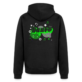 danse folle - Veste à capuche bio Premium Unisexe - noir - Dos - Nico (187cm)