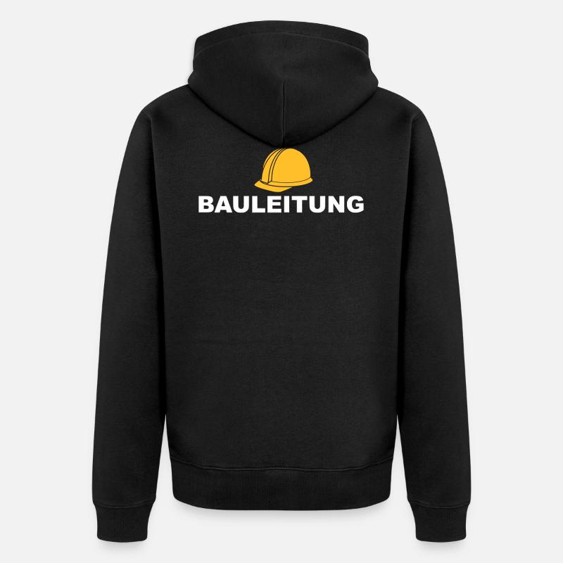 Construction Supervision Construction Supervision - Unisex Premium Organic Zip Hoodie - black