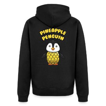 Manchot ananas - Veste à capuche bio Premium Unisexe - noir - Dos - Nico (187cm)