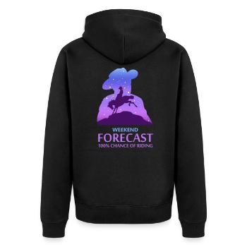 L'équitation avec passion - Veste à capuche bio Premium Unisexe - noir - Dos - Nico (187cm)