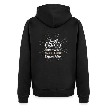 Vélo Vélo Vélo Vélo - Veste à capuche bio Premium Unisexe - noir - Dos - Nico (187cm)