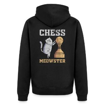 Chats Chat Enfants Enfants Cadeau - Veste à capuche bio Premium Unisexe - noir - Dos - Nico (187cm)