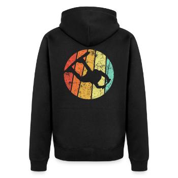 Wakeboard wakeboard ski nautique eau - Veste à capuche bio Premium Unisexe - noir - Dos - Nico (187cm)