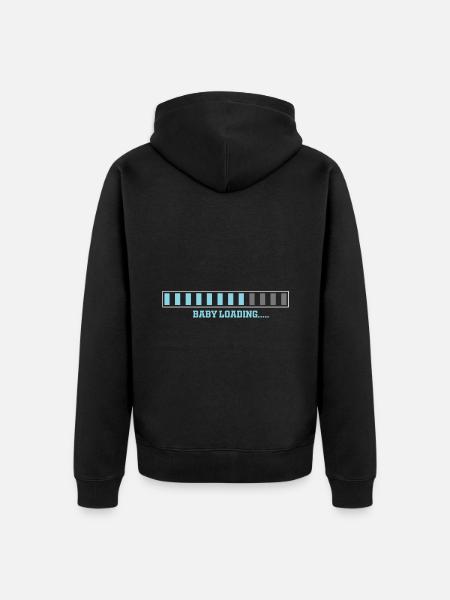 Baby Loading lustige Geschenkidee - Unisex Premium Organic Zip Hoodie - black