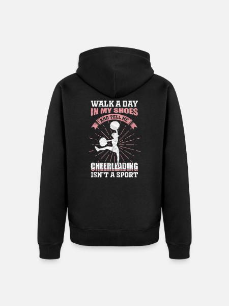 Cheerleading Girl - Unisex Premium Organic Zip Hoodie - black