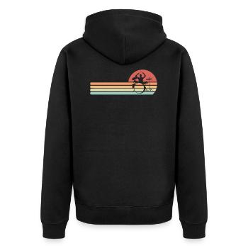 Drummer drummer gift - Unisex Premium Organic Zip Hoodie - black - Back - Nico (187cm)