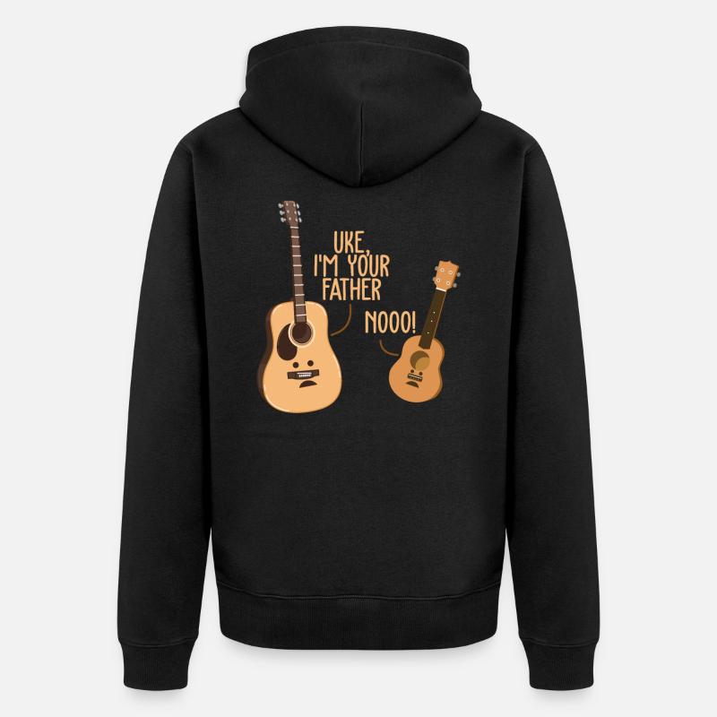 Ukulele - Veste à capuche bio Premium Unisexe - noir