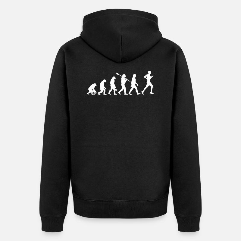 Courir Jogging Evolution - Veste à capuche bio Premium Unisexe - noir